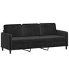 vidaXL 3 Piece Sofa Set Black Velvet