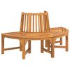 vidaXL Half Round Tree Bench &Oslash;160 cm Solid Wood Eucalyptus