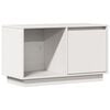 vidaXL Tv Cabinet | White | Solid Pine Wood | Medium | Tv Cabinet | Rectangular