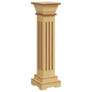vidaXL Plant Stand | Light Wood | MDF | 17x17x66 cm | Plant Stand | Square