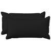 vidaXL Cushion Cover 2 pcs HOUTEN Black 40 x 80 cm Faux Linen