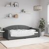vidaXL Day Bed without Mattress Dark Grey 90x190 cm Fabric