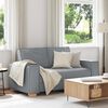vidaXL 2-Seater Sofa Light Grey 160x78x84 cm Fabric