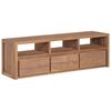 vidaXL TV Cabinet | Natural | Solid teak wood | Medium | TV Cabinet