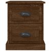 vidaXL Bedside Cabinets 2 pcs Brown Oak 39x39x47.5 cm Engineered Wood