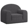 vidaXL Kids' Sofa Bed Anthracite Soft Plush