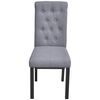 vidaXL Dining Chairs 6 pcs Light Grey Fabric