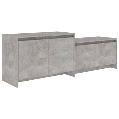 vidaXL TV Cabinet Concrete Grey 146.5x35x50 cm Engineered Wood