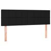 vidaXL Headboards Black 144x5x78/88 cm Fabric