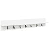 vidaXL Wall-Mounted Coat Rack Wall-Mounted White 100 x 10.5 x 18 cm