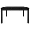 vidaXL Garden Table Black 121x82.5x45 cm Solid Wood Pine