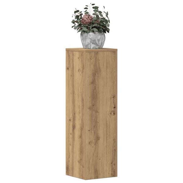 vidaXL Plant Stand 2pcs Artisan Oak 25x25x80 cm Engineered Wood