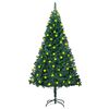 vidaXL Artificial Christmas trees Warm White PVC and Steel and Plastic