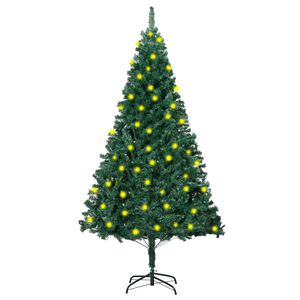 vidaXL Artificial Christmas trees Warm White PVC and Steel and Plastic
