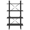 vidaXL 4-Tier Book Cabinet Grey 80x30x140 cm Engineered Wood