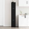 vidaXL Apothecary Cabinet Black oak 30 x 41 x 174.5 cm Engineered wood