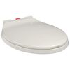 vidaXL Soft-Close Toilet Seat Quick Release Light Grey Oval