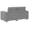 vidaXL 2 Piece Sofa Set with Cushions Light Grey Fabric