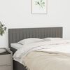 vidaXL Headboards Dark Grey 144x5x78/88 cm Fabric