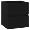 vidaXL Sink Cabinet Black 41x38,5x45 cm Engineered Wood