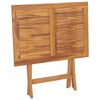 vidaXL Folding Garden Dining Table 90x60x75 cm Solid Teak Wood