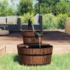vidaXL Water Fountain with Pump 44.5x44.5x58 cm Solid Wood Fir