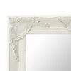 vidaXL Wall Mirror Baroque Style 50x50 cm White