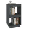 vidaXL Book Cabinet Grey 40x35x71 cm Solid Pinewood