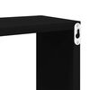 vidaXL Wall Cube Shelf 6 pcs Black 60x15x23 cm Engineered Wood