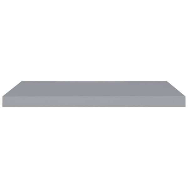 vidaXL Floating Wall Shelves 4 pcs Grey 80x23.5x3.8 cm MDF