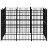 vidaXL Outdoor Dog Kennel Steel 8.29 m&sup2;