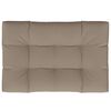 vidaXL Pallet Cushion Taupe 120x80x12 cm Fabric