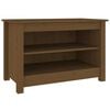 vidaXL Shoe Bench Honey Brown 70x38x45,5 cm Solid Wood Pine