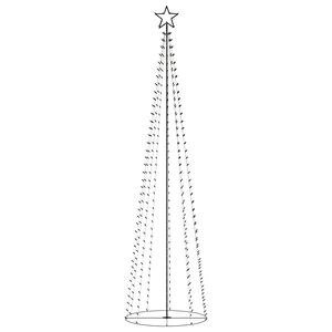 vidaXL Christmas Cone Tree 400 Warm White LEDs Decoration 100x360 cm