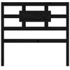 vidaXL Bed Headboard Black 95.5x4x100 cm Solid Wood Pine