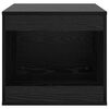 vidaXL Cat Litter Box Enclosure Black Oak 47 x 59 x 42 cm