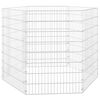 vidaXL Free Range Animal Enclosure 6-Panel 54x80 cm Galvanised Iron
