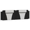 vidaXL Bed Frame "Viana" with LED without Mattress Black and White 180x200 cm