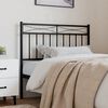 vidaXL Metal Replace Headboard Black 90 cm
