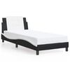 vidaXL Bed Frame without Mattress "Zadar" Black and White 90x190 cm Fabric
