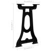 vidaXL Dining Table Legs 2 pcs Y-Frame Cast Iron