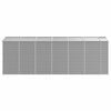 vidaXL Garden Shed Light Grey 191x555x198 cm Galvanised Steel