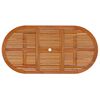 vidaXL 7 Piece Garden Dining Set Solid Wood Eucalyptus