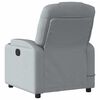 vidaXL Electric Massage Recliner Chair Light Grey Fabric
