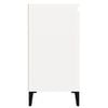 vidaXL Bedside Cabinet High Gloss White 40x35x70 cm Engineered Wood