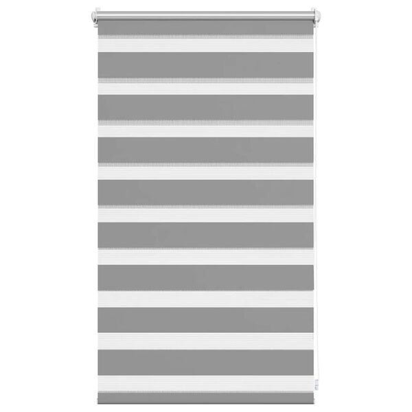 vidaXL Zebra blind 50.9x100 cm Fabric Width 46.7 cm grey