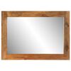 vidaXL Mirror 70x50 cm Solid Wood Mango and Glass