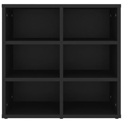 vidaXL Shoe Cabinets 2 pcs Black 52.5x30x50 cm