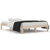 vidaXL Bed Frame | Natural wood | Solid pine wood, Plywood | Double | Durable