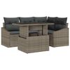 vidaXL Garden Sofa Set 5 pcs Grey Poly Rattan